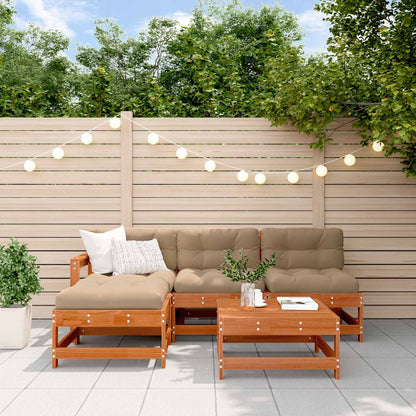 5-Tlg. Garten-Lounge-Set Mit Kissen Imprägniertes Kiefernholz