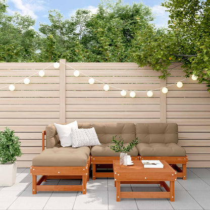 5-Tlg. Garten-Lounge-Set Massivholz Kiefer
