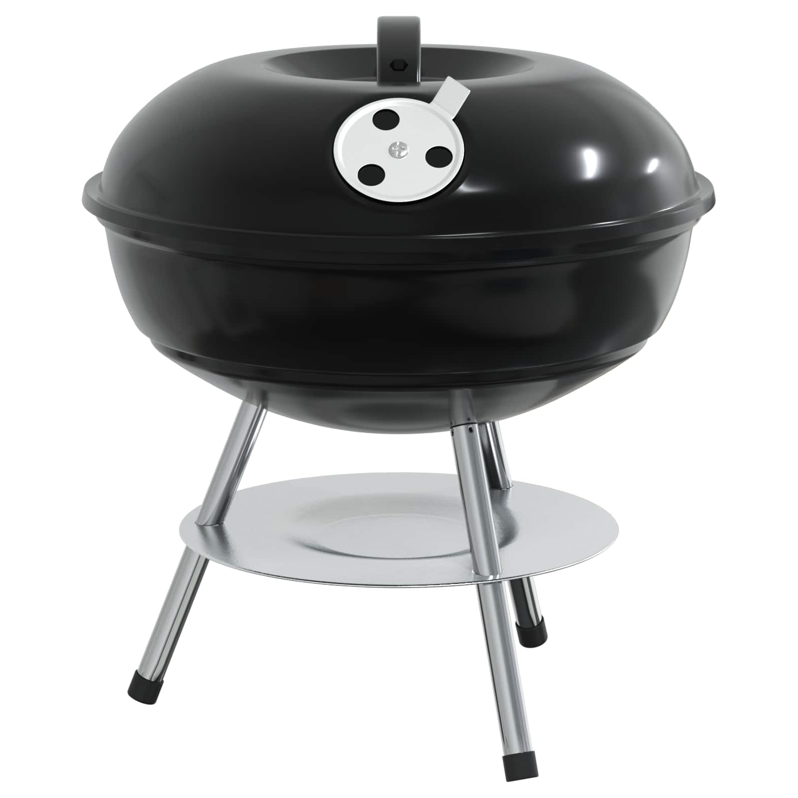 Holzkohlegrill Schwarz 36,5 X 36,5 X 40 Cm