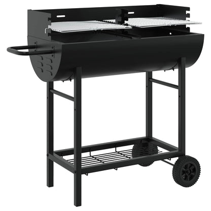 Holzkohlegrill 96,5 X 42,5 X 88,5 Cm Schwarz