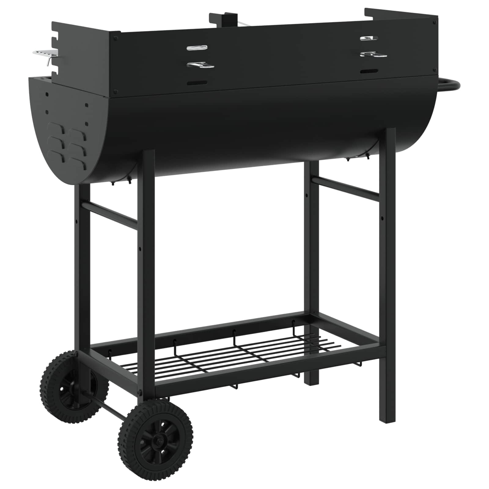 Holzkohlegrill 96,5 X 42,5 X 88,5 Cm Schwarz