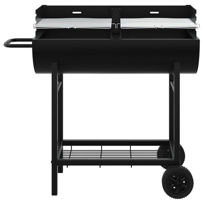 Holzkohlegrill 96,5 X 42,5 X 88,5 Cm Schwarz