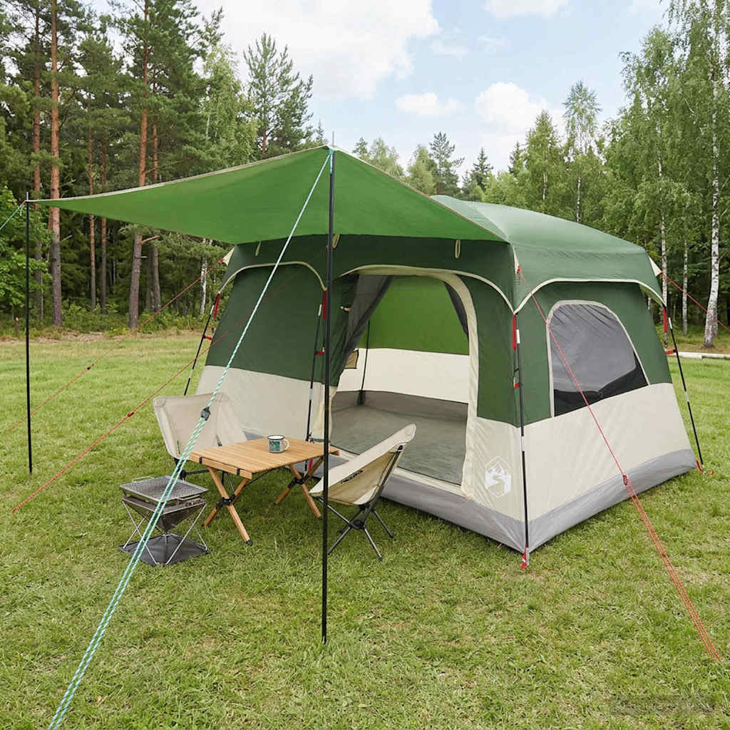 Familienzelt 420 X 305 X 200 Cm Polyester Und Stahl