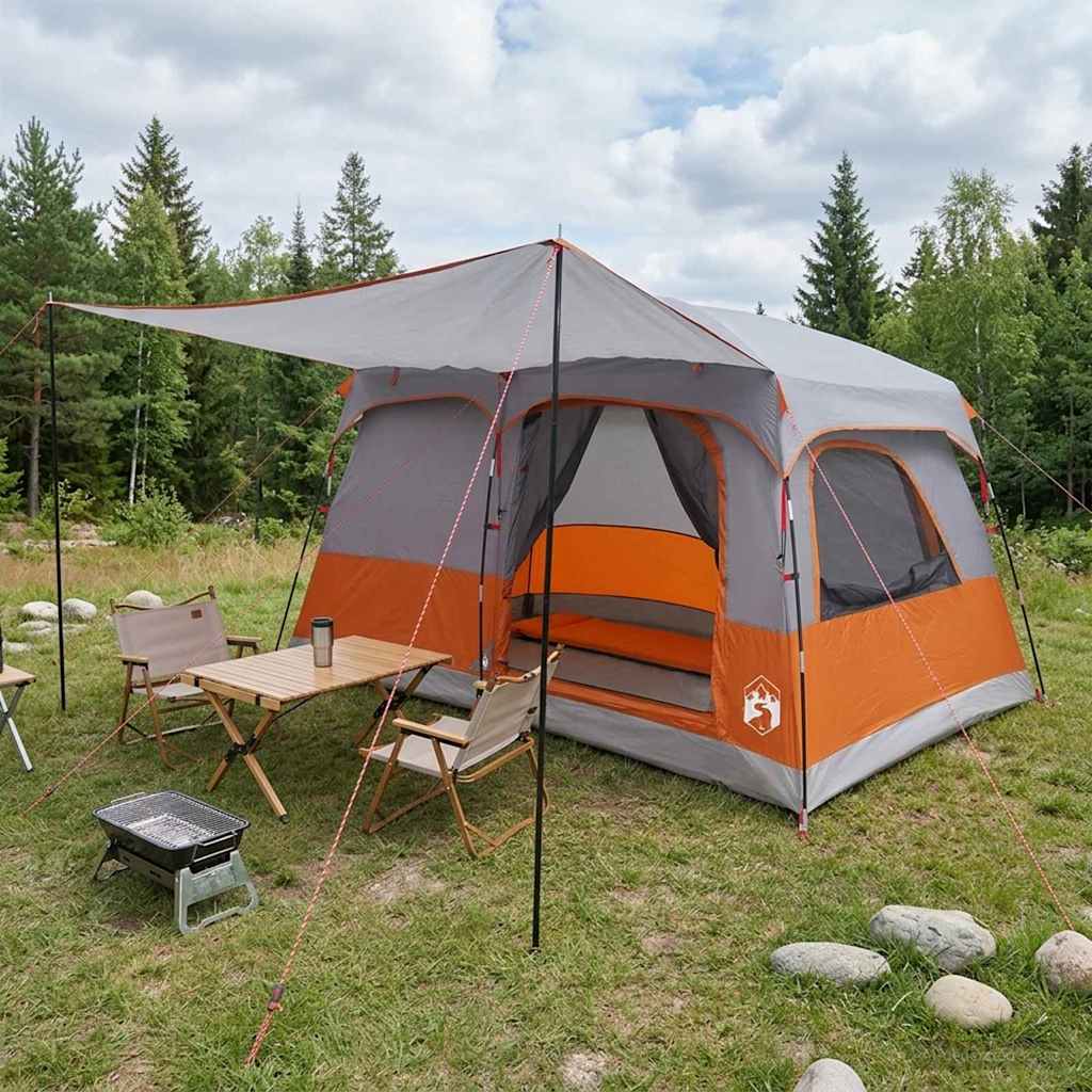 Familienzelt 420 X 305 X 200 Cm Polyester Und Stahl