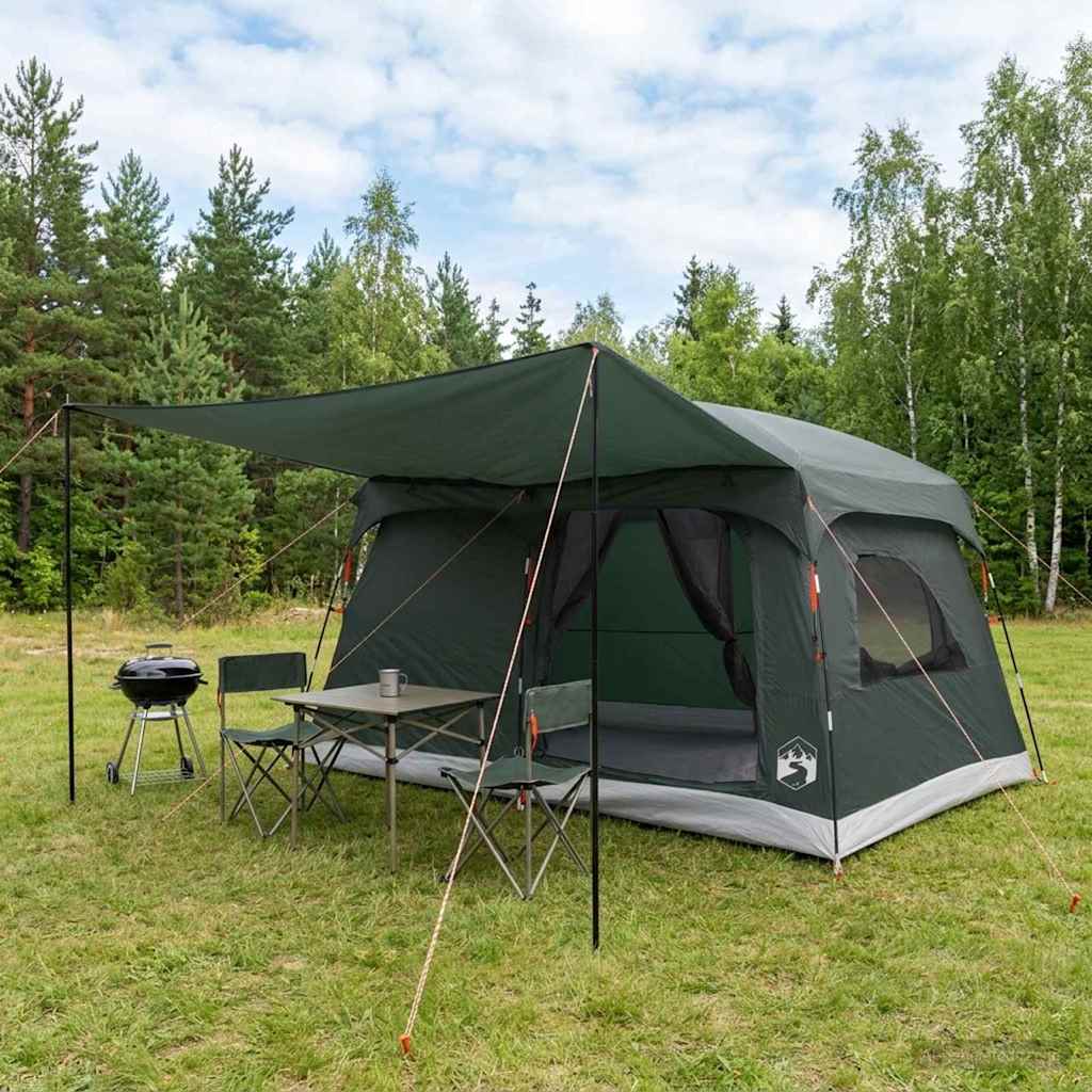 Familienzelt 420 X 305 X 200 Cm Polyester Und Stahl