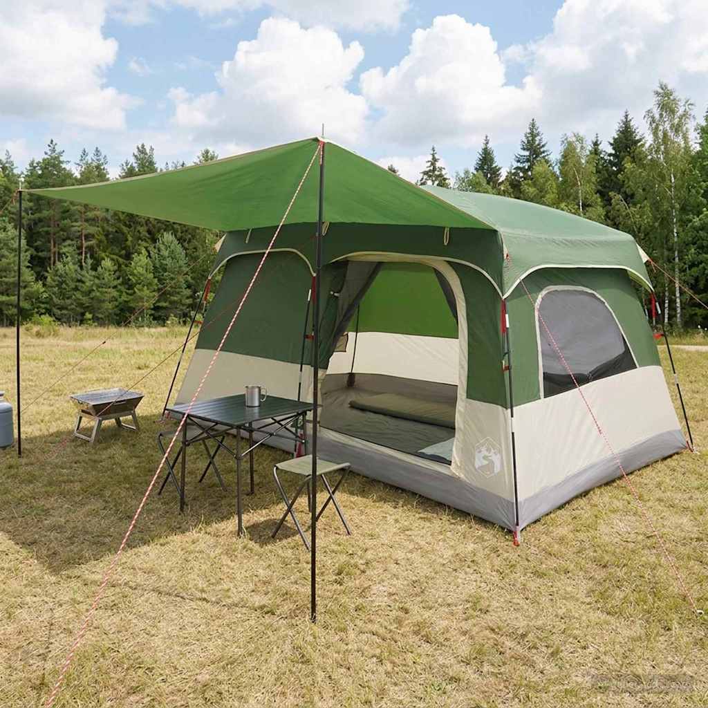 Familienzelt 420 X 305 X 200 Cm Polyester Und Stahl