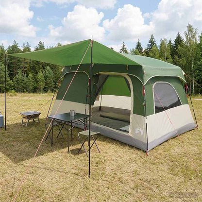 Familienzelt 420 X 305 X 200 Cm Polyester Und Stahl