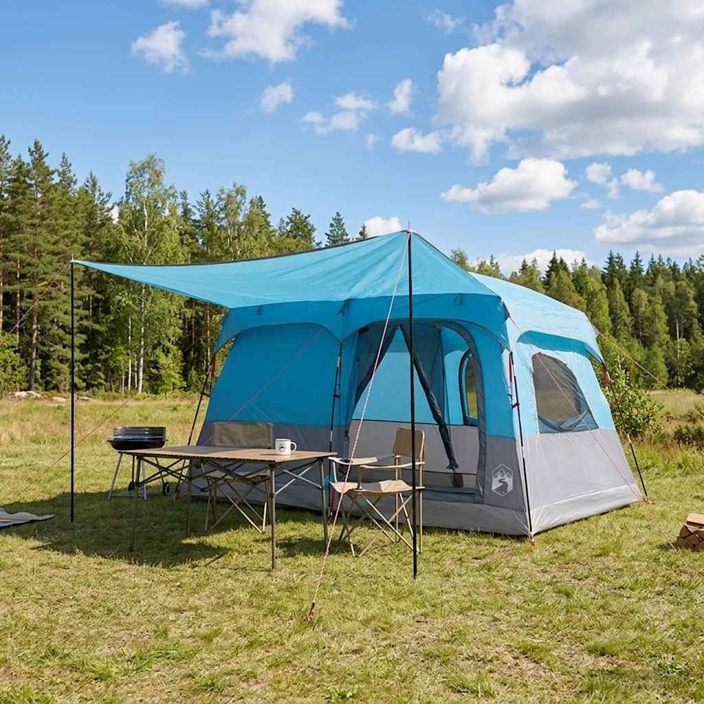 Familienzelt 420 X 305 X 200 Cm Polyester Und Stahl