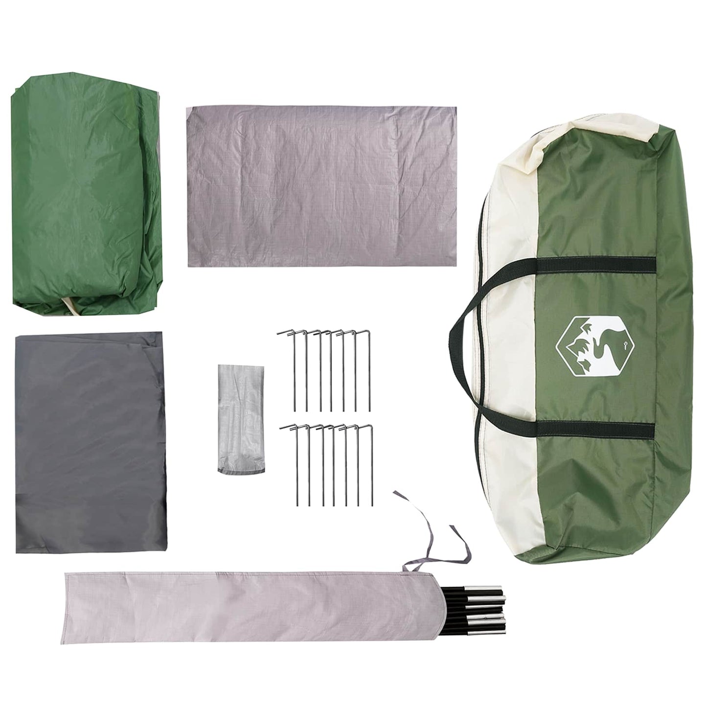 Familienzelt 420 X 305 X 200 Cm Polyester Und Stahl