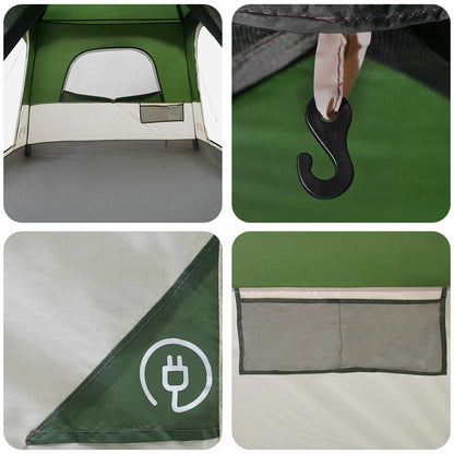 Familienzelt 420 X 305 X 200 Cm Polyester Und Stahl