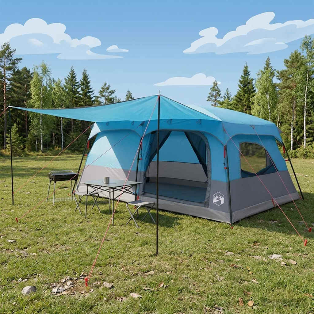 Familienzelt 420 X 305 X 200 Cm Polyester Und Stahl