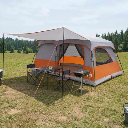 Familienzelt 420 X 305 X 200 Cm Polyester Und Stahl