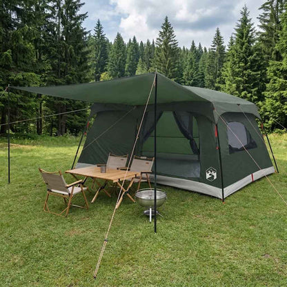 Familienzelt 420 X 305 X 200 Cm Polyester Und Stahl