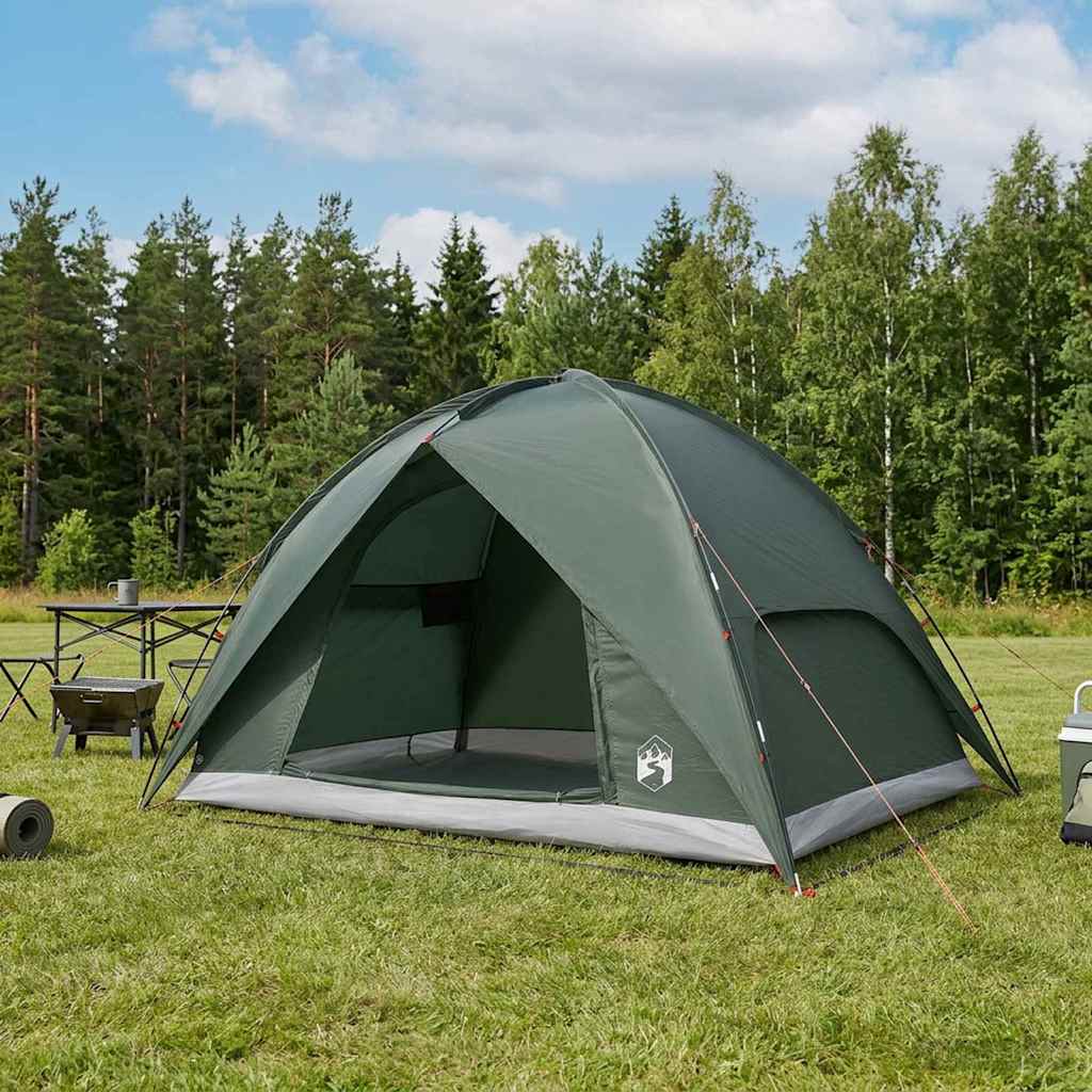 Campingzelt Mit Regenhaube Wasserdicht Kuppel Olive Grün