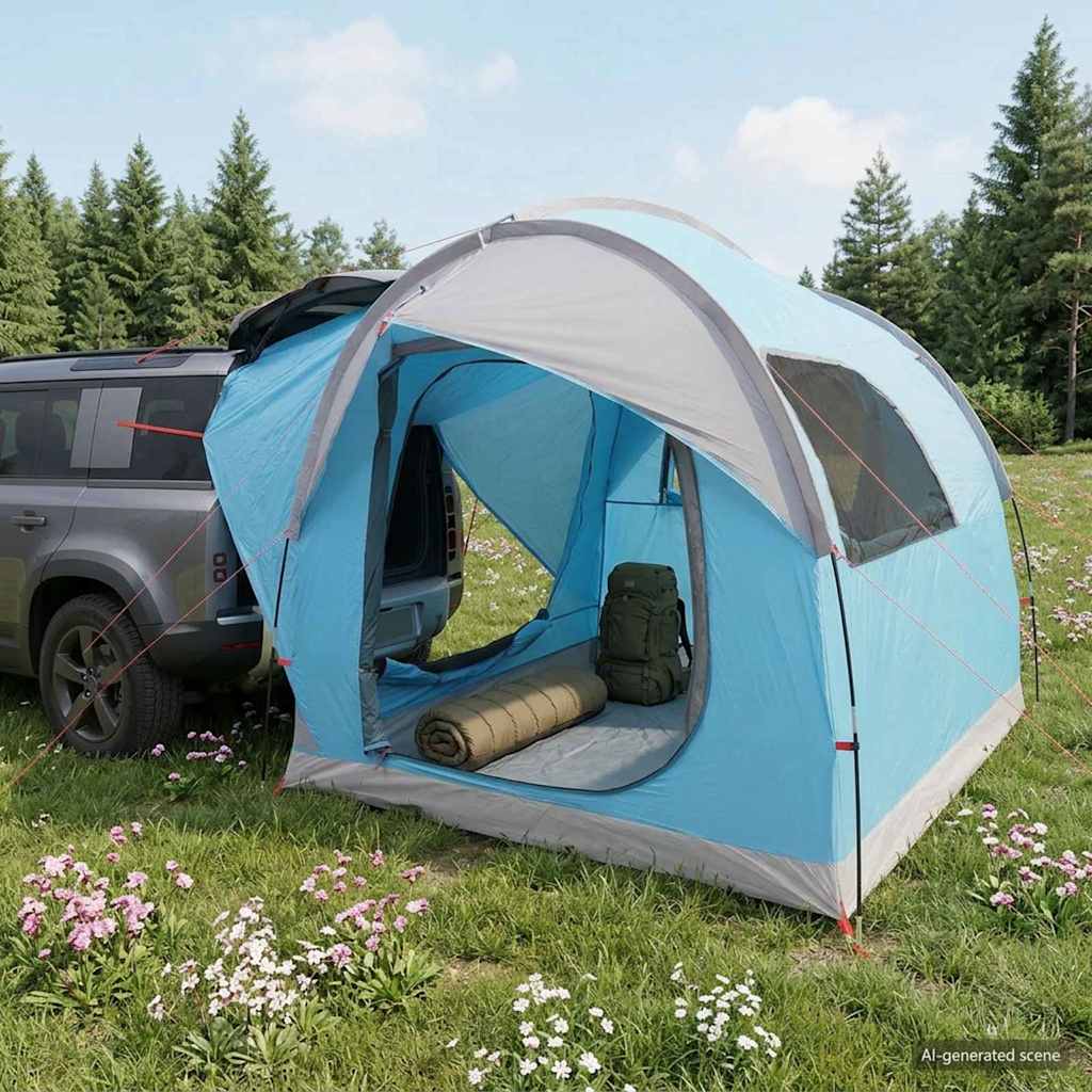 Autozelt 239 X 210 X 210 Cm Polyester Und Stahl