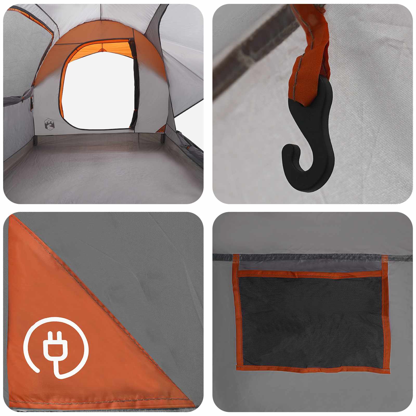Autozelt 239 X 210 X 210 Cm Polyester Und Stahl