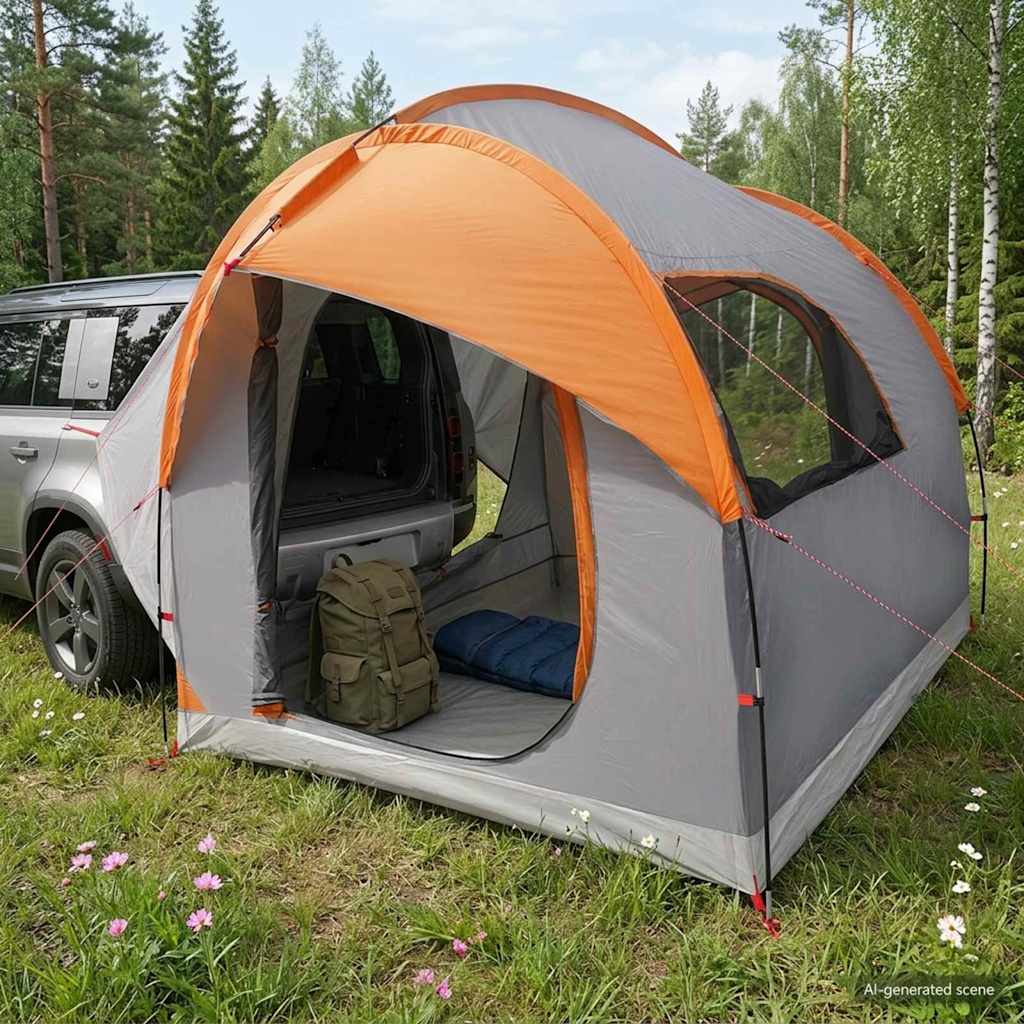 Autozelt 239 X 210 X 210 Cm Polyester Und Stahl