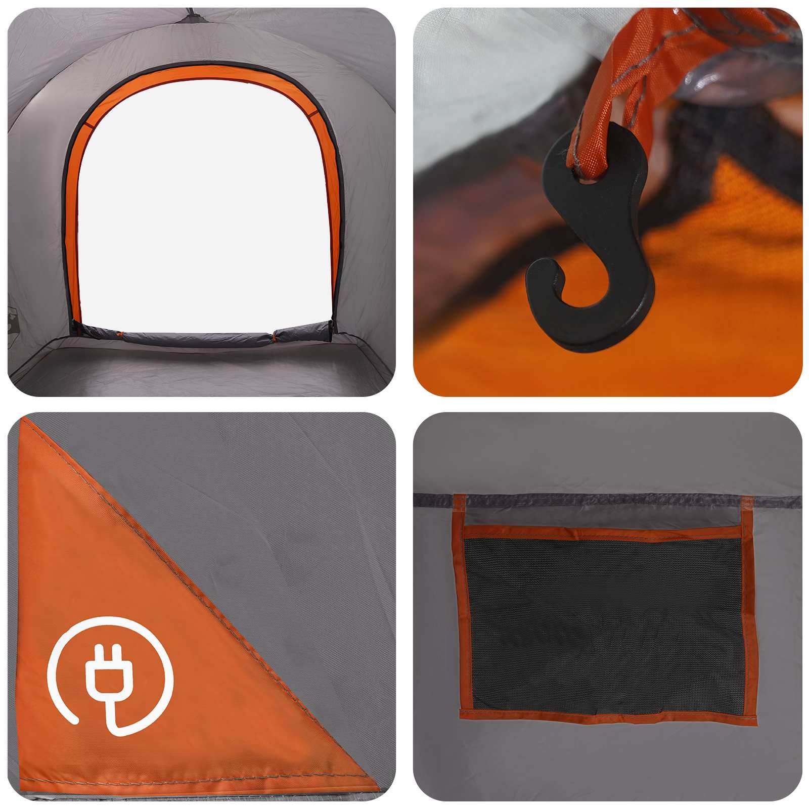 Autozelt 200 X 170 X 170 Cm Polyester Und Stahl