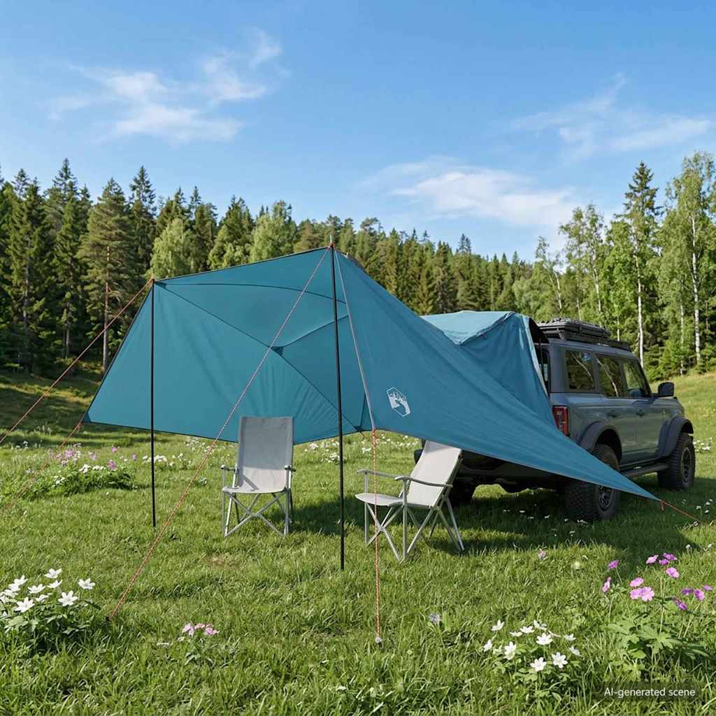 Autozelt 350 X 250 Cm Polyester Und Stahl