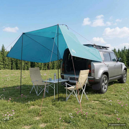 Autozelt 350 X 250 Cm Polyester Und Stahl