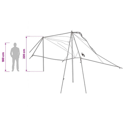 Autozelt 350 X 250 Cm Polyester Und Stahl