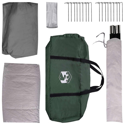 Hütten-Zelt Mit Dach 8-Personen Polyester Und Stahl