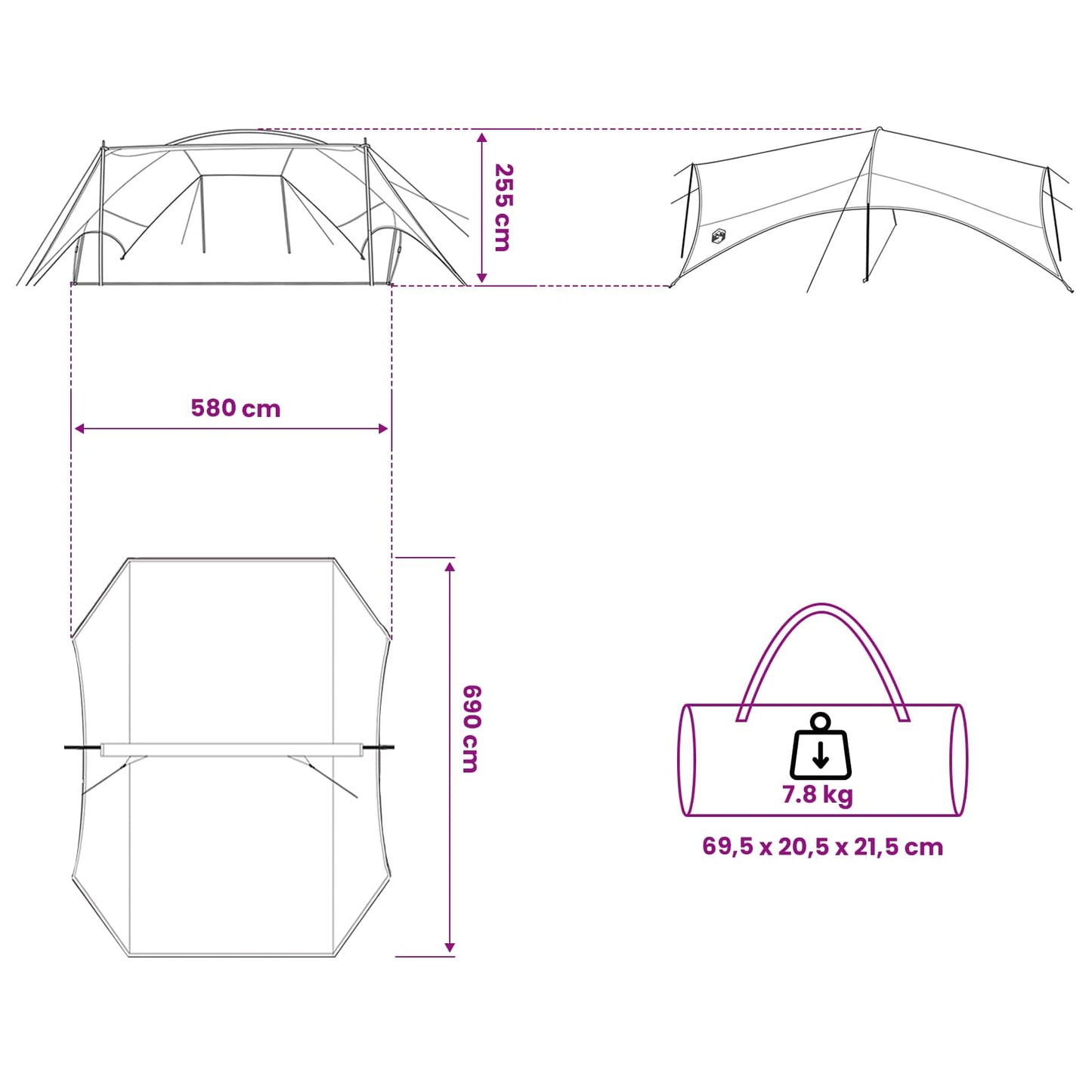 Camping Tarp Wasserfest