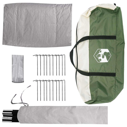 Tipi Zelt Mit Dach 18-Personen Polyester Und Stahl
