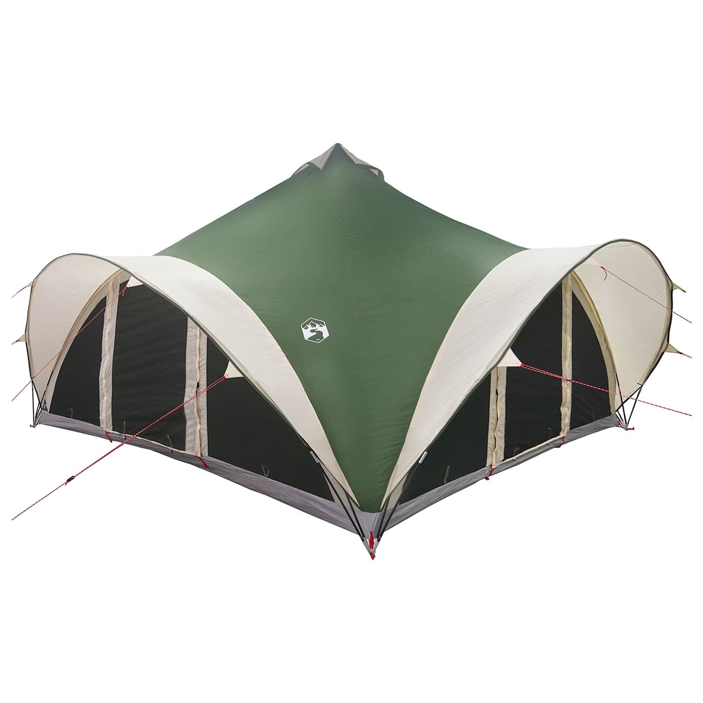 Tipi Zelt Mit Dach 18-Personen Polyester Und Stahl