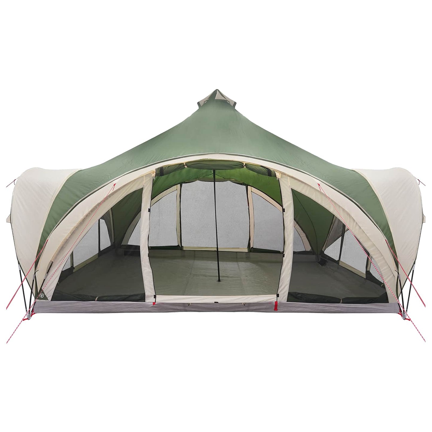 Tipi Zelt Mit Dach 18-Personen Polyester Und Stahl