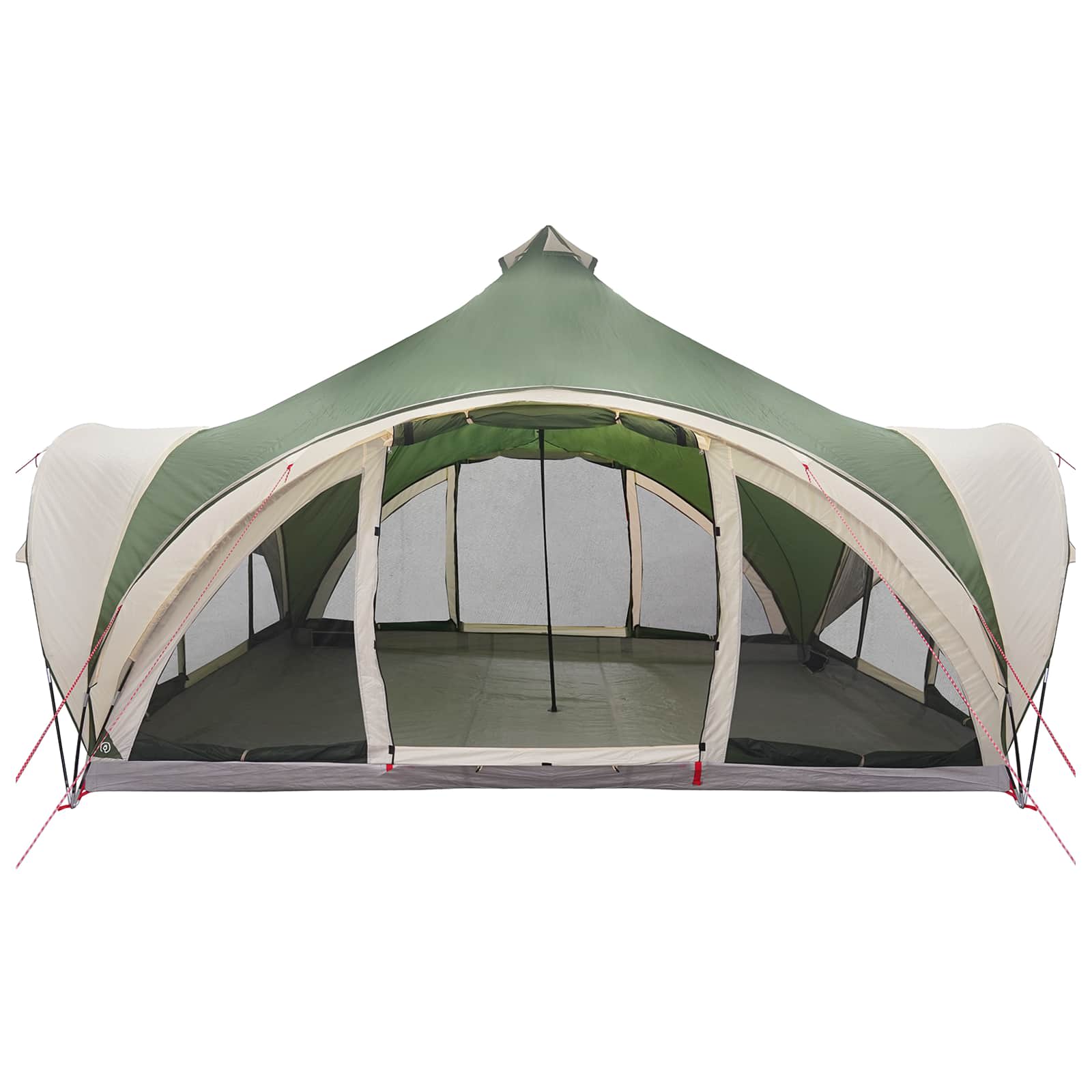 Tipi Zelt Mit Dach 18-Personen Polyester Und Stahl