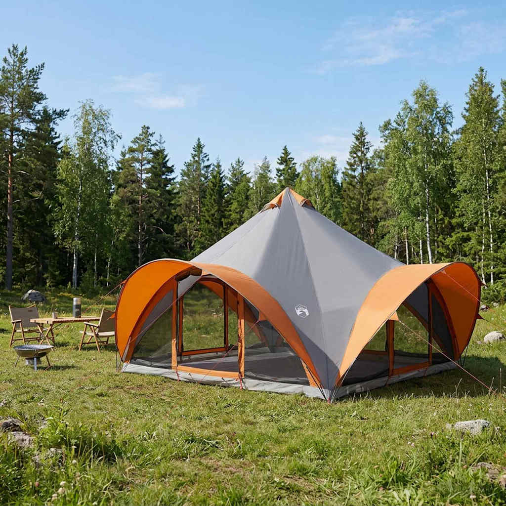 Tipi Zelt Mit Dach 6-Personen Polyester Und Stahl