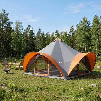 Tipi Zelt Mit Dach 6-Personen Polyester Und Stahl