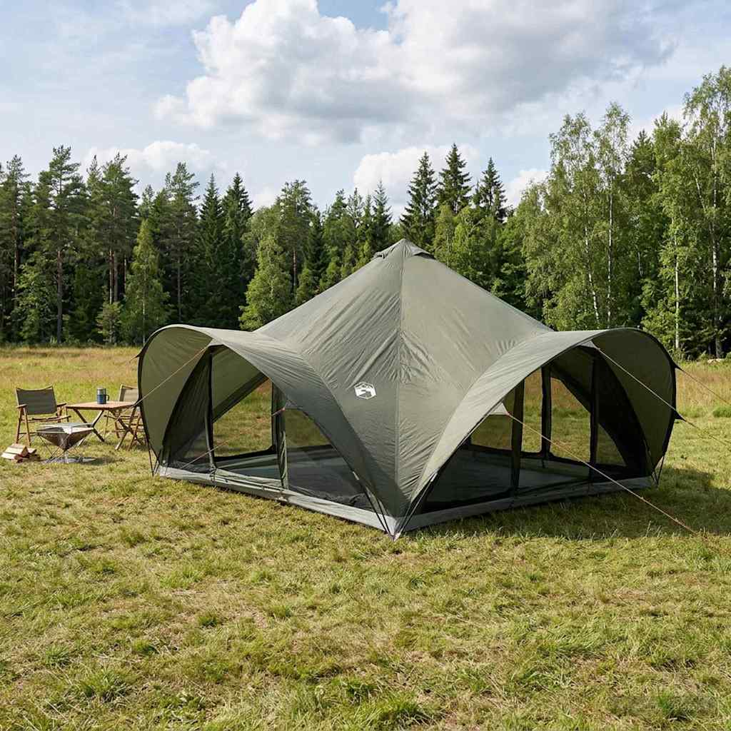 Tipi Zelt Mit Dach 6-Personen Polyester Und Stahl