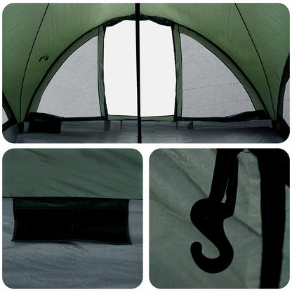 Tipi Zelt Mit Dach 6-Personen Polyester Und Stahl