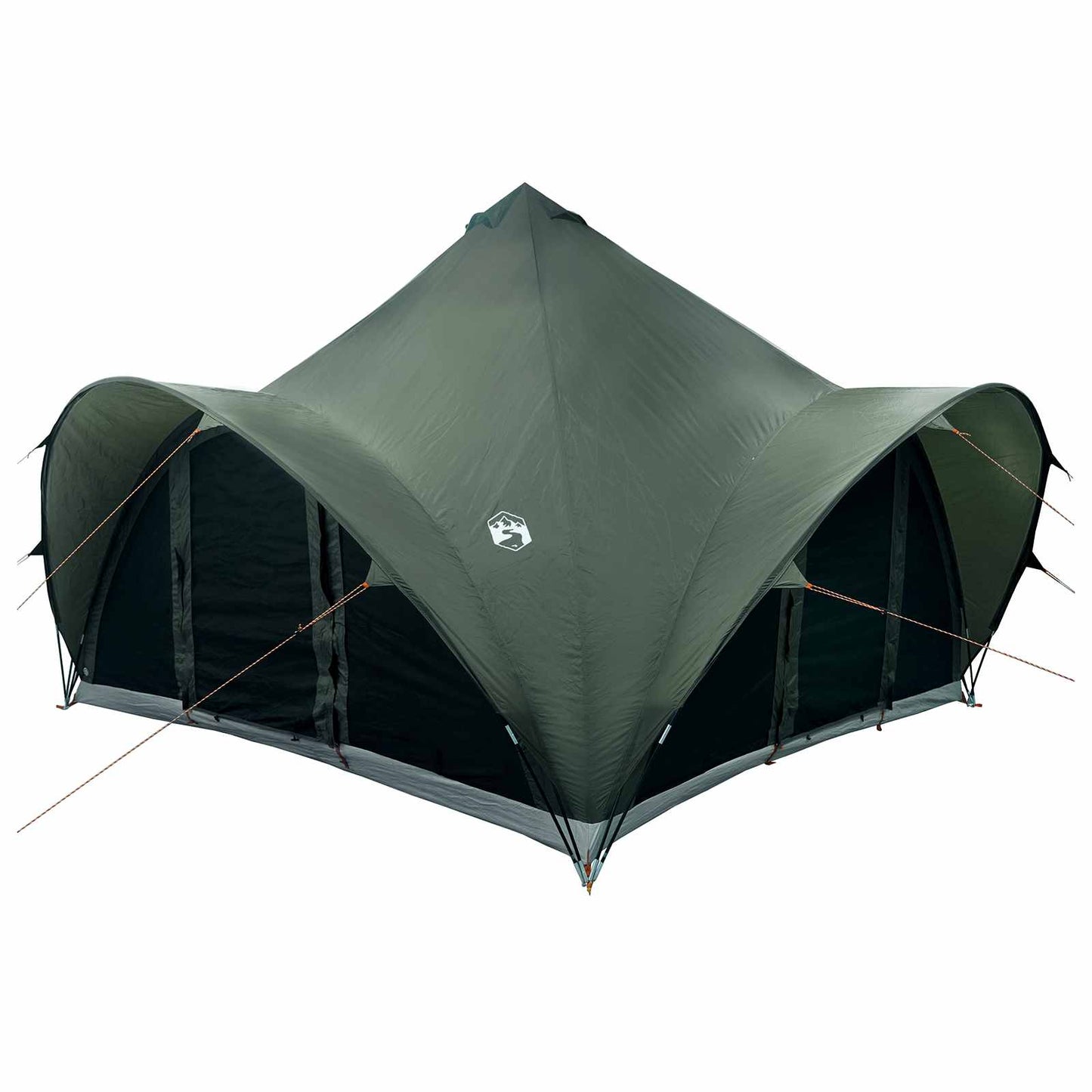 Tipi Zelt Mit Dach 6-Personen Polyester Und Stahl