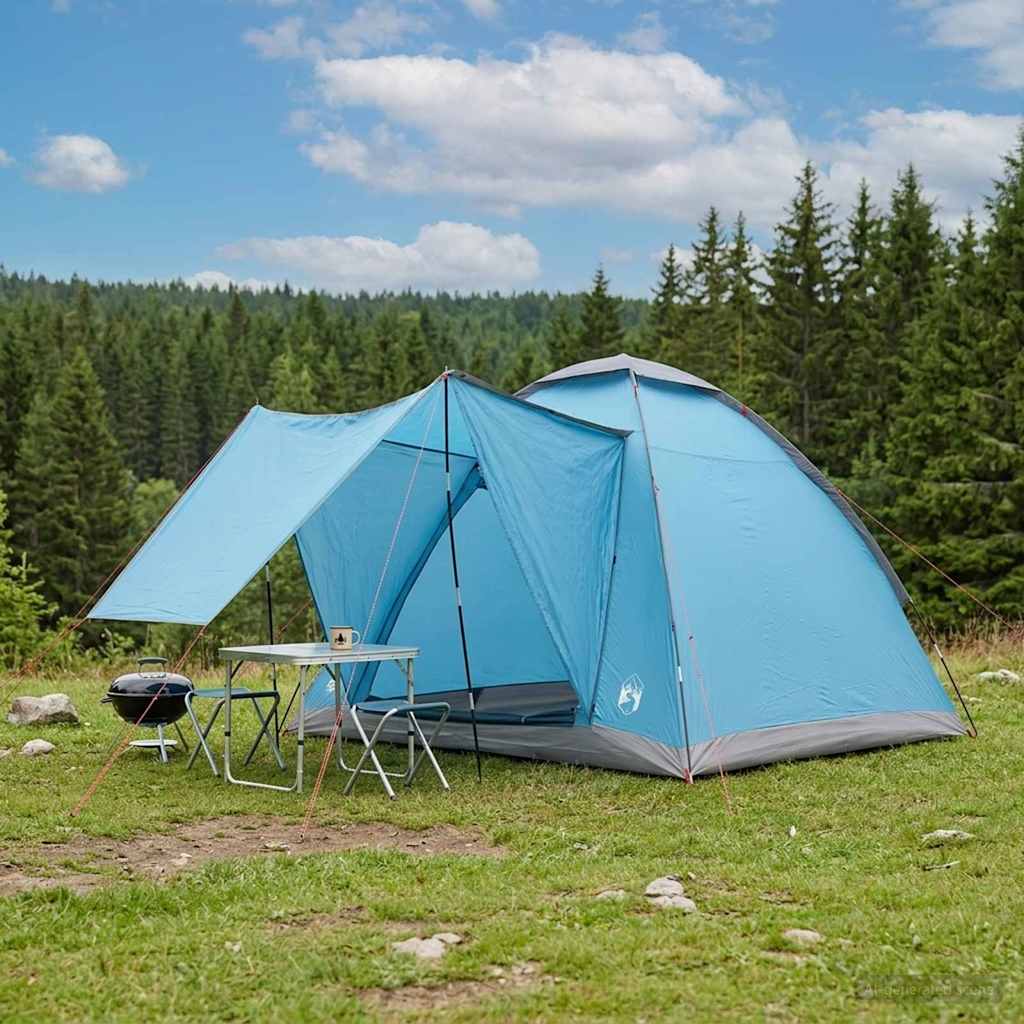 Campingzelt Mit Dach Weiß Blackout 335 X 275 X 180 Cm