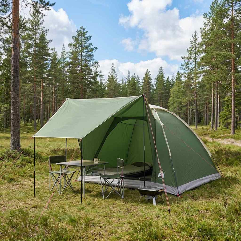 Campingzelt Mit Dach Weiß Blackout 335 X 275 X 180 Cm