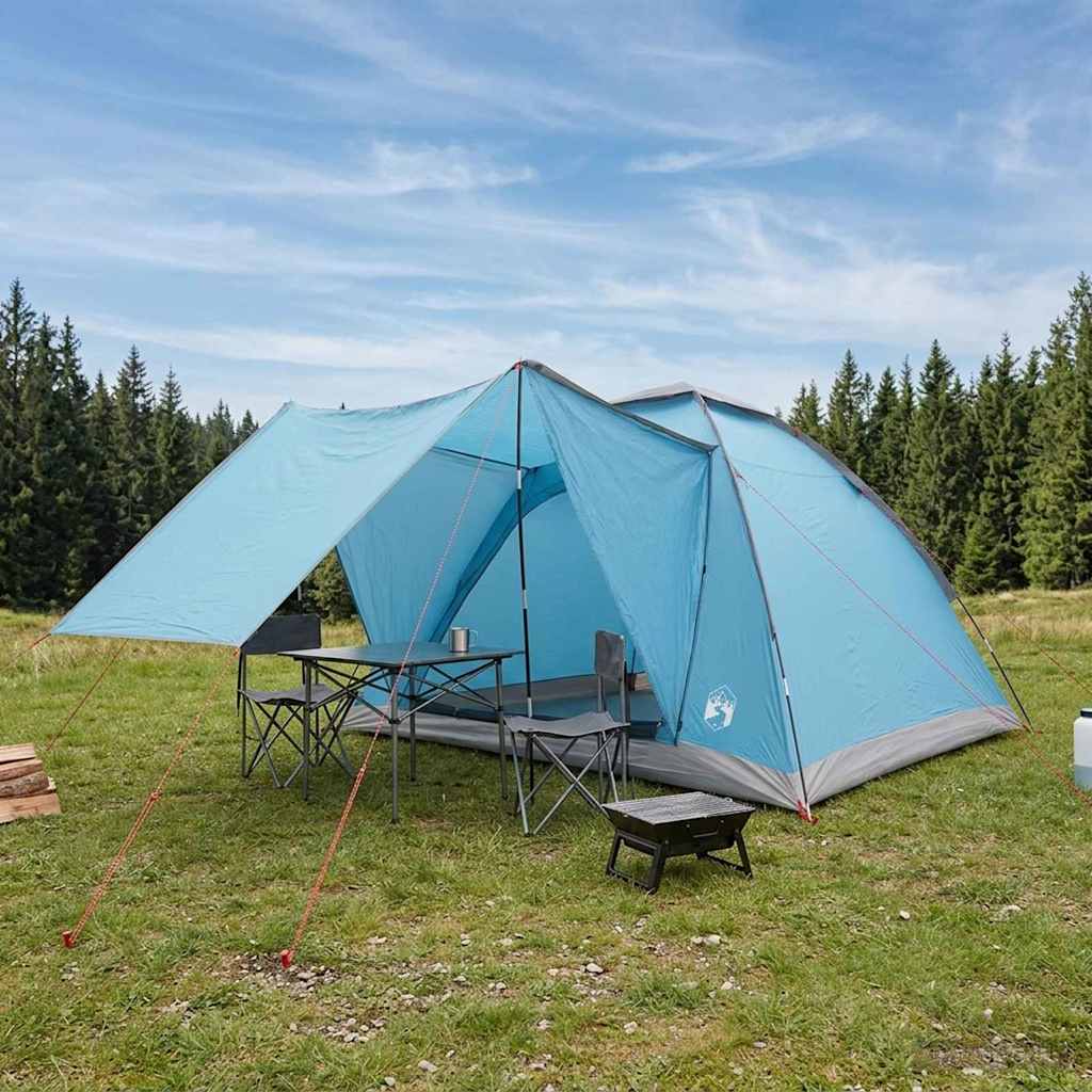 Campingzelt Mit Dach Weiß Blackout 335 X 275 X 180 Cm