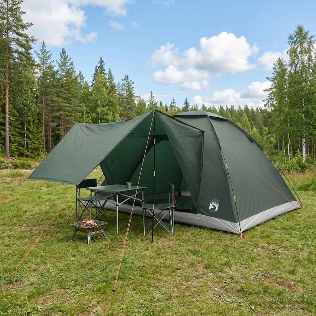 Campingzelt Mit Dach Weiß Blackout 335 X 275 X 180 Cm