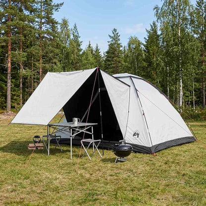 Campingzelt Mit Dach Weiß Blackout 335 X 275 X 180 Cm