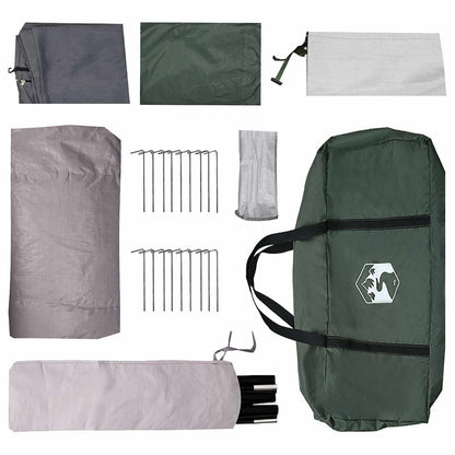 Tunnelzelt Mit Dach 10 Personen Polyester Und Stahl