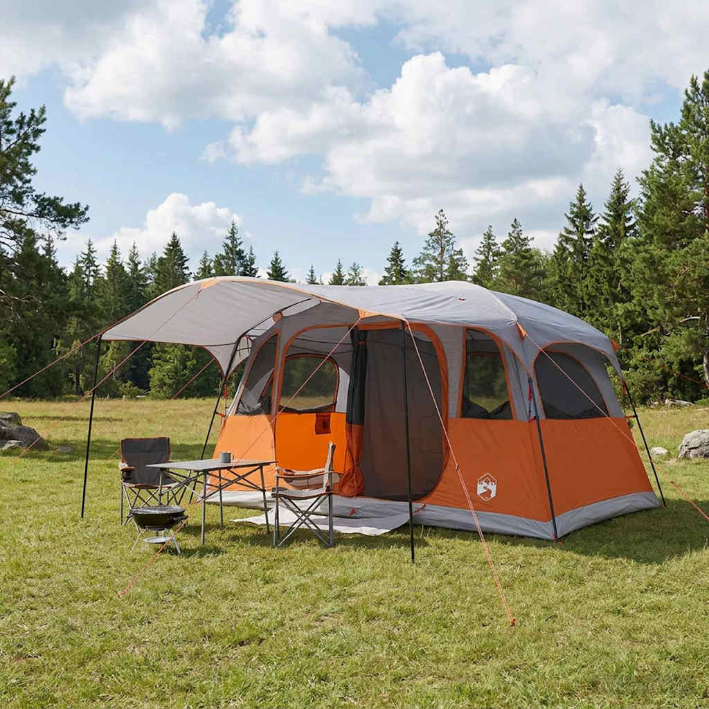 Tunnelzelt 366 X 244 X 198 Cm Polyester Und Stahl