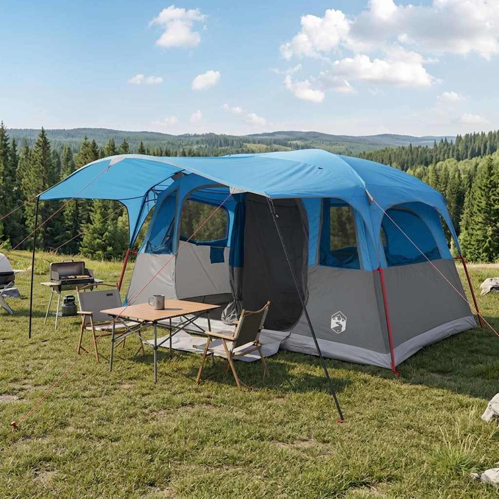 Tunnelzelt 366 X 244 X 198 Cm Polyester Und Stahl