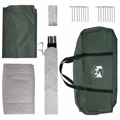 Familienzelt Olivegrün 487 X 340 X 216 Cm Polyester Und Stahl