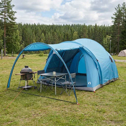 Tunnelzelt Olivegrün 370 X 275 X 210 Cm Polyester Und Stahl