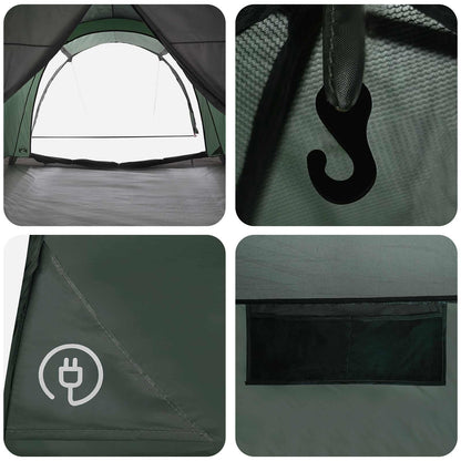 Tunnelzelt Olivegrün 370 X 275 X 210 Cm Polyester Und Stahl