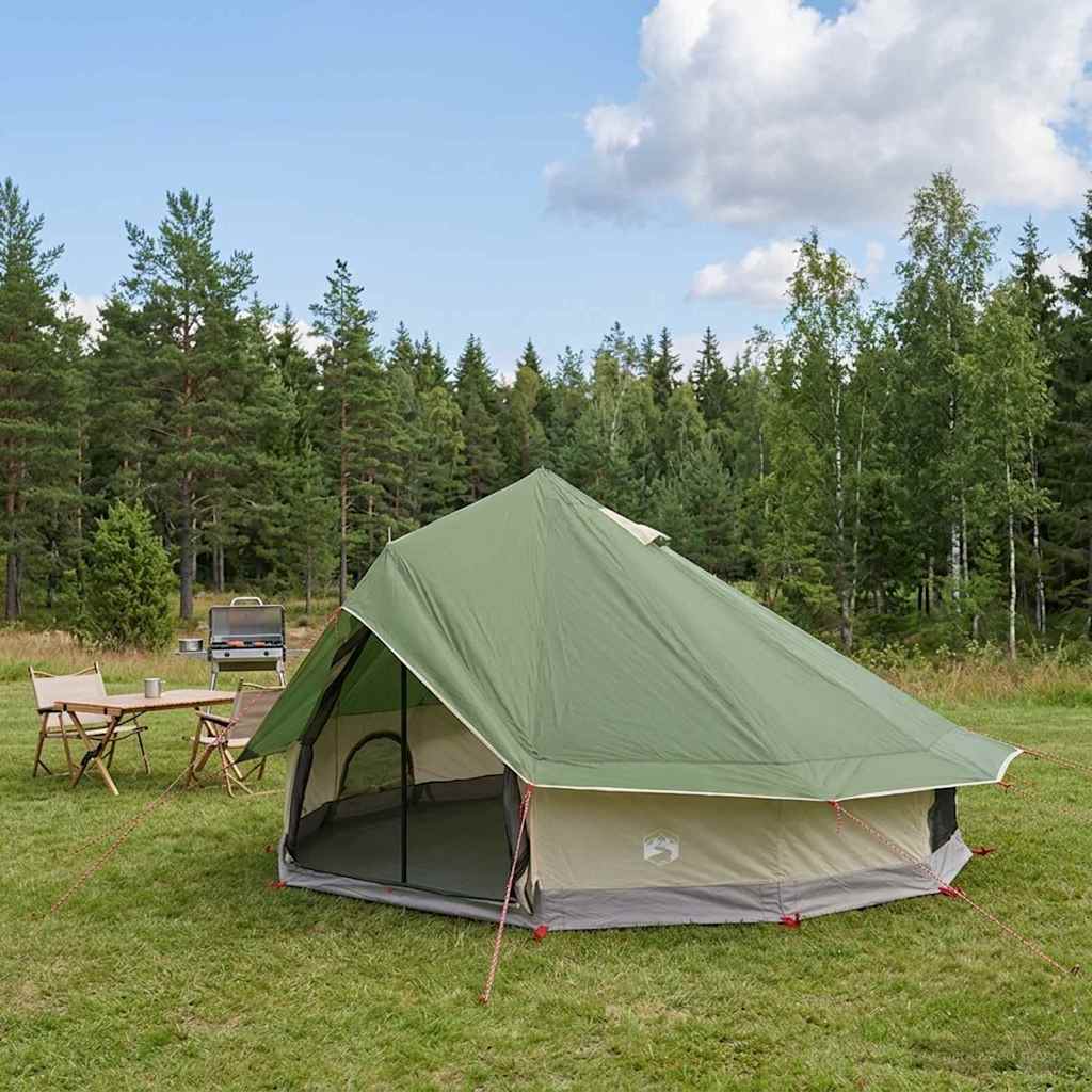 Tipi Zelt Mit Dach 700 X 700 X 395 Cm Polyester Und Stahl