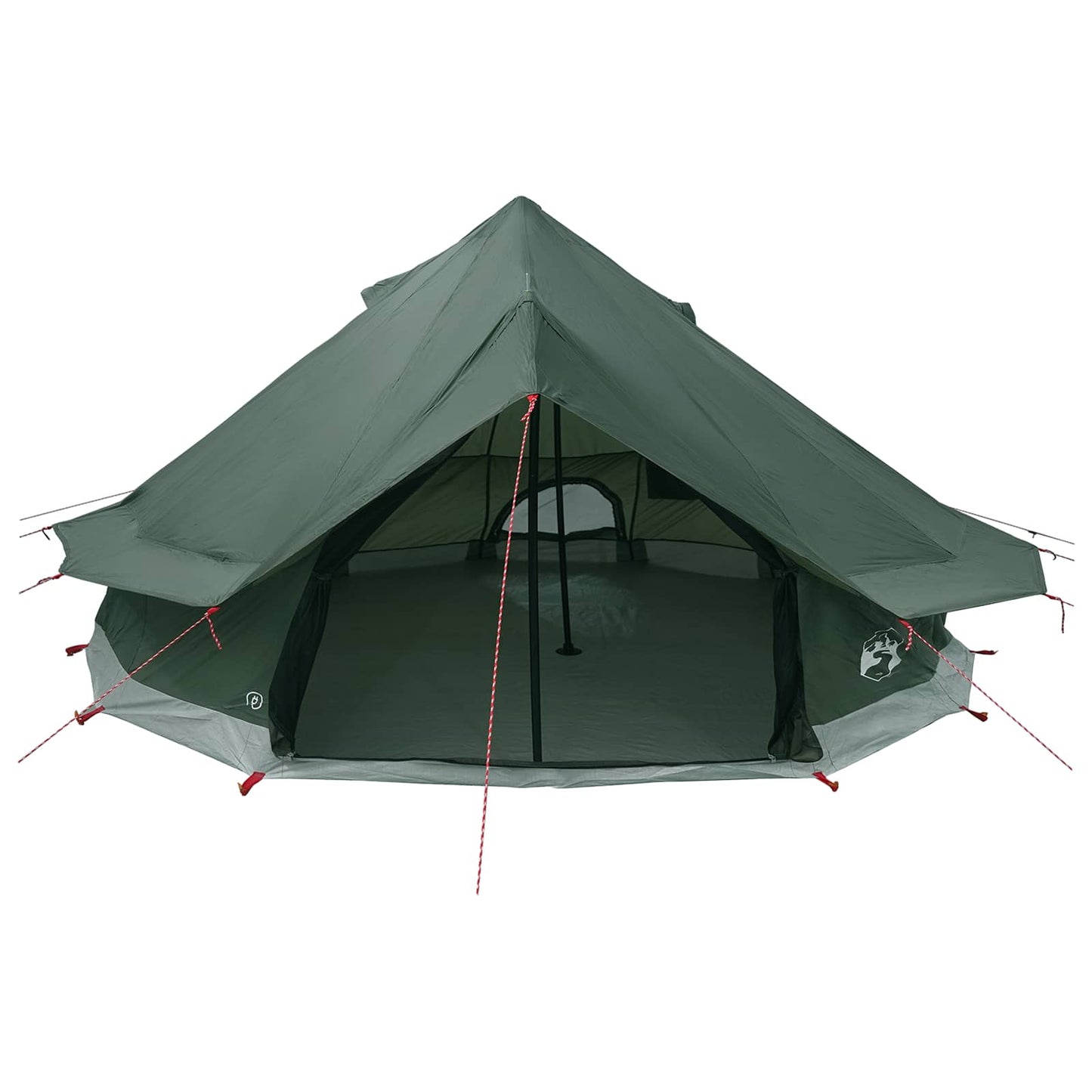 Tipi Zelt Olivegrün 700 X 700 X 395 Cm Polyester Und Stahl