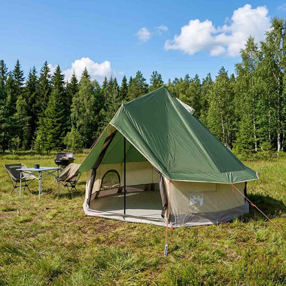 Tipi Zelt Mit Dach 250 X 250 Cm Polyester Und Stahl